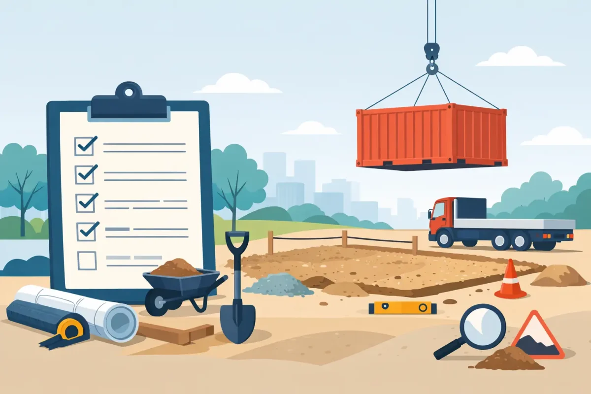 Shipping Container Delivery Site Prep Checklist