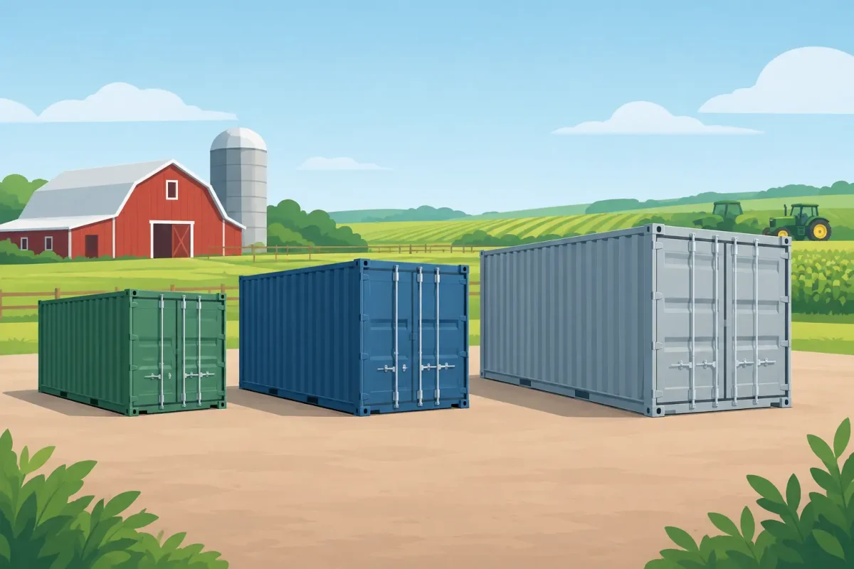 Best Container Sizes for Farms: 10, 20, or 40?