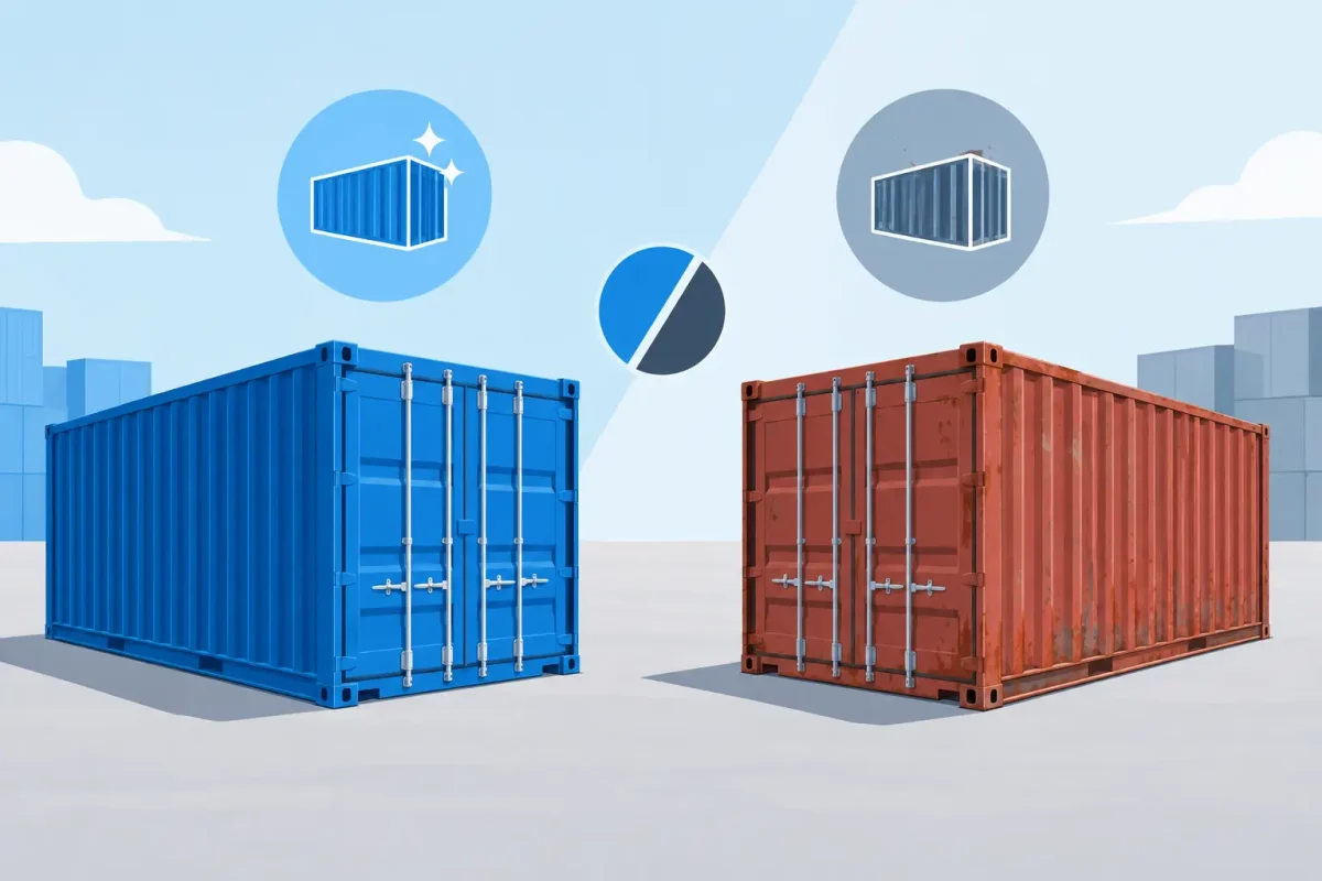 New Versus Used Containers for Your Project